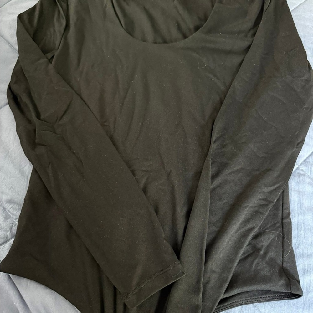 nuuds Black Long Sleeve Bodysuit